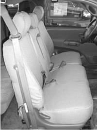 2005-06 TOYOTA TUNDRA 40/60 FITTED SEAT COVERS GRAY