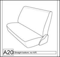 1993-1996 TOYOTA COROLLA REAR SOLID BENCH  