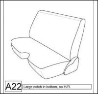 1980,1981,1982 NISSAN PICKUP REG CAB SEAT COVERS FOR FRONT BENCH WITH SHIFTER CU