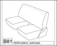 1980,1981,1982,1983,1984 NISSAN PICKUP 4WD SEAT COVERS FOR FRONT SEAT WITH BENCH