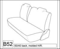 2001,2002 NISSAN SENTRA SE-R SEAT COVERS FOR REAR SOLID BOTTOM 60/40 BACK BENCH