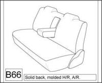1983-1986 TOYOTA CAMRY SEAT COVERS FOR REAR BENCH WITH INTEGRATED ARMR