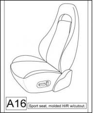 1990-1994 TOYOTA PREVIA LE SEAT COVERS FOR FRONT HIGH BACK CAPTAIN CHAIRS