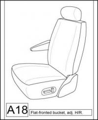 1994 TOYOTA PREVIA LE SEAT COVERS FOR FRONT HIGH BACK CAPTAIN CHAIRS