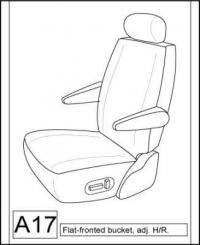 1994-1998 TOYOTA PREVIA SEAT COVERS FOR MIDDLE HIGH BACK CAPTAIN CHAIR