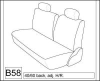 2004,2005,2006,2007,2008,2009 SCION tC EXACT FIT SEAT COVERS FOR REAR 40/60 SPLI