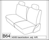 2005-2008 TOYOTA MATRIX EXACT FIT SEAT COVERS FOR REAR 60/40 SPLIT SEAT 2005-2008 TOYOTA MATRIX EXACT FIT SEAT COVERS FOR REAR 60/40 SPLIT SEAT