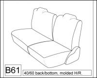 1991-1994 Ford Explorer 4 Door Rear 40/60 Split Seat 1991-1994 Ford Explorer 4 Door Rear 40/60 Split Seat