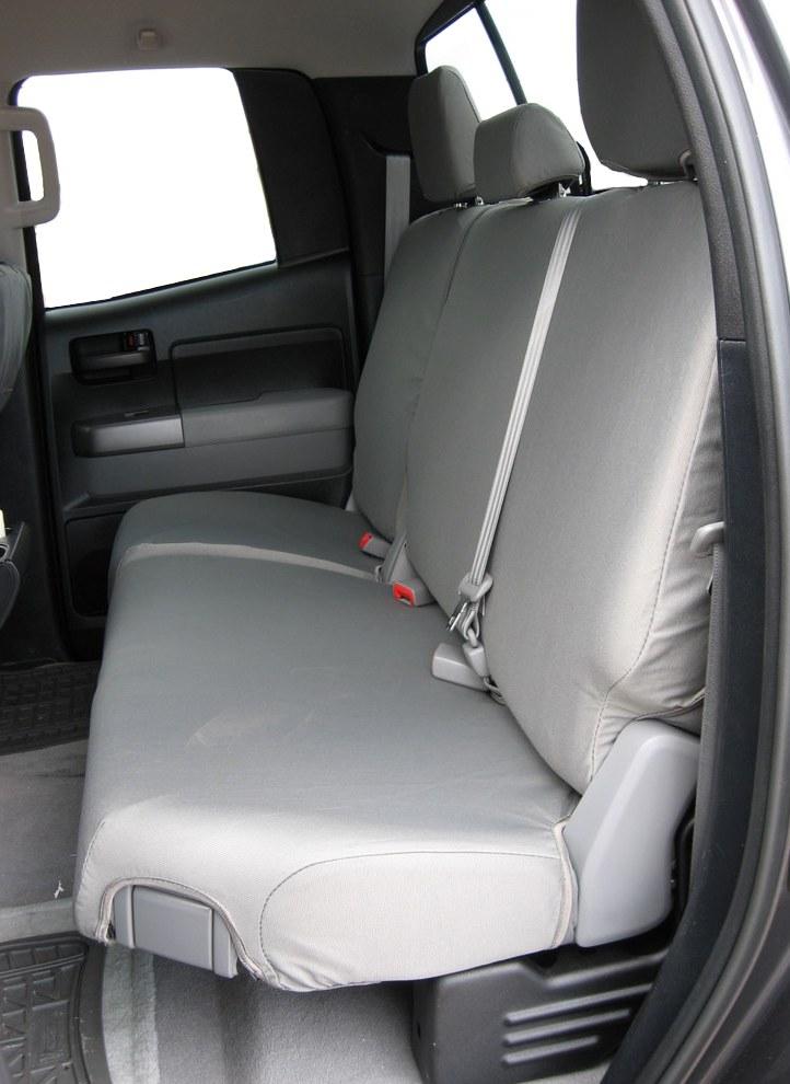 Toyota Tundra Double Cab Front and Back Seat Set in Camo Endura Front Buckets with Airbags and Rear 60/40 Split Bench 