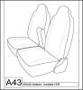 1994-1997 CHEVY S10 60/40  BENCH CONSOLE, LATCH CUTOUT,RECLINER LEVER.