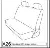 1995-2000 CHEVY TRUCK XCAB EXACT FIT SEAT COVERS FOR REAR LO