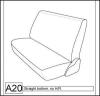 1988-1991, CHEVY XCAB EXACT FIT SEAT COVERS FOR REAR SOLID BENCH SEAT