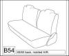 1999-2001 CHRYSLER PT CRUISER REAR 40/60 SEAT WITHOUT ADJUSTABLE HEADRESTS