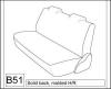2000-2004 DODGE DAKOTA XCAB REAR SEAT COVERS,MOLDED HEADRESTS.