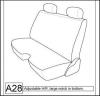 1997,1998,1999,2000,2001,2002 NISSAN FRONTIER REG/XCAB SEAT COVERS FOR BENCH WIT
