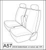 1997,1998,1999,2000 NISSAN FRONTIER XCAB/4 DOOR SEAT COVERS FOR 60/40 SPLIT WITH