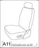1982,1983,1984 NISSAN STANZA SEAT COVERS FOR FRONT BUCKETS WITH MOLDED HEADRESTS