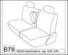 2003,2004,2005,2006,2007 NISSAN MURANO SEAT COVERS FOR REAR 40/60 SPLIT SEAT 