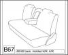 1999,2000,2001,2002,2003 NISSAN MAXIMA SEDAN REAR 60/40 SPLIT BACK SEAT COVERS