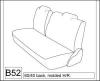 2001,2002 NISSAN SENTRA SE-R SEAT COVERS FOR REAR SOLID BOTTOM 60/40 BACK BENCH