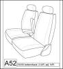 1997-1999 HONDA CRV REAR 50/50 SPLIT SEAT COVERS