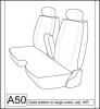 1984-1988 TOYOTA PICKUP 4WD SPLIT BENCH EXACT FIT SEAT COVERS